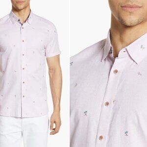 Ted Baker London pique light pink surf holiday vacation 7